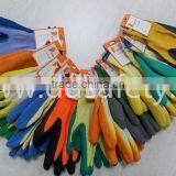 DDSAFETY 2017 Beige Cotton Knitted Gloves With Double Color Latex Coated Safety Gloves thumbnail-6