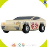 wholesale newest wooden sports car toy hot sale kids wooden mini sports car toy creative wooden sports car toy W04A030