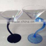 Colored Stem Wine Glass Cup