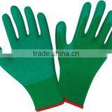 10 Guage Black Seamless Knitted Liner, Grey Latex Palm Coating, Crinkle Finish thumbnail-4