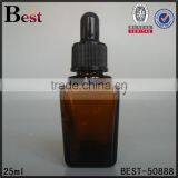 High Quality 30ml Square Glass Bottle Serum 30ml Square Glass Dropper Bottle thumbnail-2