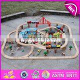 New Style 142 Pcs Children Construction Toy Wooden Toy Train Track W04C072 thumbnail-6