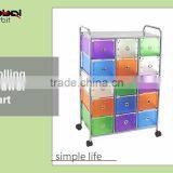 High Quality Furniture Drawer Rack With Wheels Rolling Trolley Storage Drawer Carts thumbnail-1