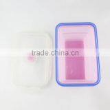 2017 New Food Grade Various Styles Collapsible Silicone Lunch Box/ Bento Box/ Food Container thumbnail-4