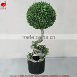 2015 hot sell artificial milan boxwood topiary ball with any size for hall decoration