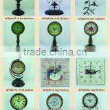Hot Sale Home Decor Antique Decorative Desk Table Metal Clock Wooden Clock thumbnail-5