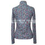 Women Clothing Plus Size Long Sleeve Shirt Garment High Collar Floral Print Laides Blouse Winter thumbnail-2