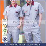 OEM 100% Workwear Uniforms Green Work Clothes Short Sleeves Customized Maker