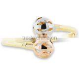 Three Tone Flexible Bangles, Gold Plated Bangle, Machine Cut Bangle, Fashionable Bangle, Jewelry Manufacturers thumbnail-3