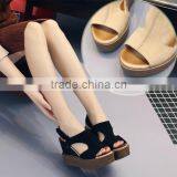 Zm50101b Summer Lady pu Sandal Flange Women Height Increasing Shoes thumbnail-2