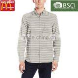 OEM Design Casual Long Sleeve Stripe Flannel Shirt thumbnail-1