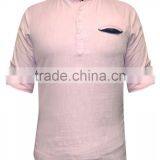 " Light Pink Casual Shirt " thumbnail-1