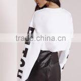 Latest Design Fashion Cropped Sweater Long Sleeves Women Sweater thumbnail-2