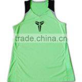 China Manufactory High Quality Light Green Slim Plain Gym Vests thumbnail-5