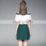 Dress In Casual Dresses 2017 New Designs Elegant Wedding Fawors Daily Off The Shoulder Sexy Dresses Two Pieces thumbnail-4