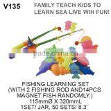 Kids Plastic Fishing Pole Toy Rods Game Toy thumbnail-1