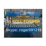 5.5kw Roof Panel Roll Forming Machine With 18 Stations + / - 0.5mm Cutting Length Tolerance