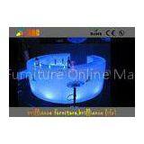 Remote Control PE Led Bar Round Counter , LED Glowing Bar Furniture thumbnail-1