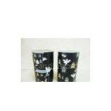 Large Dripless Smokeless Halloween Scented Pillar Candles With Decal