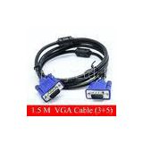 Projector Computer Monitor HD Audio Video Cable Male To Male 15 pins VGA