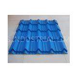 Durable Roman Tile Galvalume Steel Roofing Sheets Blue Prepainted , 1300mm * 420mm
