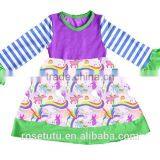 Printed With a Beautiful Pattern With the Girl's Dream of the Same Beautiful and Generous Cotton Princess Christmas Dress thumbnail-6