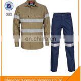 OEM TC Twill Safety Acid Resistant Clothing Suit Include Shirt and Pants With Reflective Tapes thumbnail-3