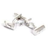 Crystal Inlaid Cylinder Fashion Brand Silver Cufflinks for Mens thumbnail-2