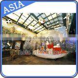Christmas Promotion PVC Tarpaulin Inflatable Snow Globe, Giant Inflatable Human Snowglobe With Advertising Background thumbnail-1