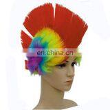 MCW-0434 Party Masquerade Synthetic Short Rainbow Punk Wig for Man thumbnail-1