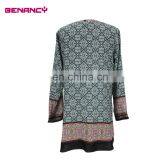 In Stock Loose Fit Retro Kurta India Printed Long Tunic thumbnail-2