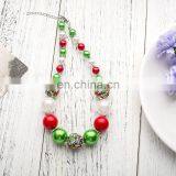 Christmas Girl Necklace + Headband 2pcs Set Candy Color Kids Bubble Beads Necklace Set Gift thumbnail-2