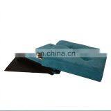 Modern Velvet Fabric Small Footstool Big Velvet Ottoman Storage Ottoman thumbnail-2