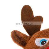 Wholesale Unique Oem Custom Cute Stuffed Deer Shape Squeaky Pet Dog Plush Toy thumbnail-4