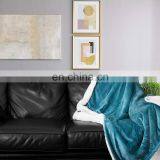 High Quality Luxury Lightweight Cozy Super Soft Plush Microfiber Solid Flannel Throw Blankets Fleece Blanket for Home thumbnail-3