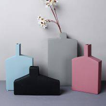 Luxurious Nordic Style Winebottle Small Ceramic Vase, Sample Room Hotel Decoration thumbnail-4