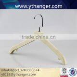 CY-626 Grey Suit Velvet Hanger on Shoulder Flocking Velvet Hanger for Wholesale Clothes thumbnail-3