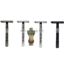 New Design Double Edge Blade High Quality Safety Razor Gun Black Metal Safety Razor thumbnail-1