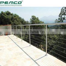 Outdoor Wire Rope Balustrade Deck Stainless Steel Cable Railing Systems thumbnail-2