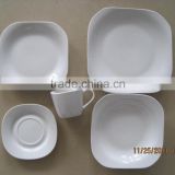 20pcs Round Square porcelain dinner sets with white body fine new bone china dinner set