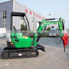 High Quality Hengwang HW-26 2.6 Ton Small Bagger Mini Household Small Mini Excavator For Sale thumbnail-4