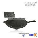 Thread Interior Bottom Black Pre-seasoned Cast Iron Poffertjes Pan