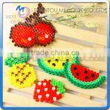 Mini Qute Kawaii DIY Plastic Ironing Hama Perler Beans 3D Jigsaw Fruit Model Building Blocks Educational Toy (Accept OEM) thumbnail-1
