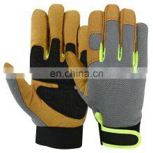 Custom Impact Protective Hands Mechanic Gloves for Oil and Gas Industries, Non-Slip Gloves thumbnail-4