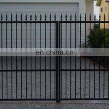 Ornamental Galvanized Steel Security Wrought Iron Main Gate Design thumbnail-5