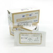 Chromic catgut Surgical suture needles factory in china, animal medical suture needle