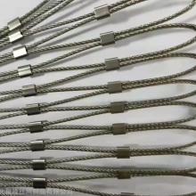 Stainless Steel Flexible Woven Safety Rope Net Is Used for Building High Air Anti-Fall Zoo Safety Fence thumbnail-4