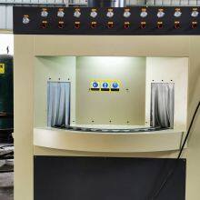 Bingteng Machinery Intermittent Turntable Automatic Sandblasting Machine for Surface Cleaning of Cylindrical Products thumbnail-1