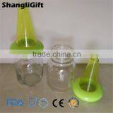 50ml 90ml Clear Food Grade Glass Spice Jar Sauce Bottle Oil Bottle With Lid thumbnail-5