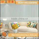 Professional Manufacturer Eco-Friendly Classic Stripe Style Style PVC Material Pvc Designs Wallpaper thumbnail-1